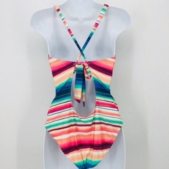 La Blanca Solar stripe Mio one piece swimsuit Medium BoxA - Picture 4 of 6